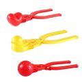 3PCS Cartoon Small Snowball Clip Suit Heart Soccer Duck Shape Digging Mold Tool Set Play Snow Winter Outdoor Beach Sports Toy. 