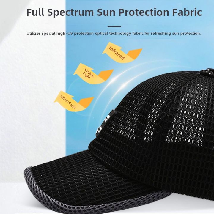 Summer%20Baseball%20Cap%20UV%20Protection%20Sun%20Visors%20Hat%20Breathable%20Mesh%20Outdoor%20Hiking%20Fishing%20Cap%20Adjustable%20Snapback%20Sun%20Cap%20Hat%20-%20Image%202