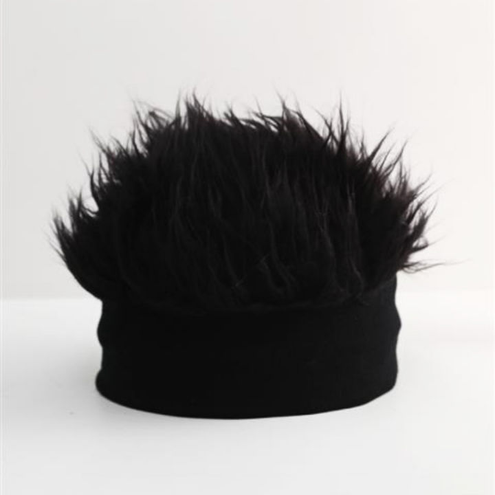 Creative%20Wig%20Hat%20Funny%20Short%20Hair%20Caps%20For%20Women%20Men%20Novelty%20Street%20Hip%20Hop%20Beanie%20Hat%20Spiked%20Fake%20Hair%20Funny%20Retro%20Caps%20-%20Image%204