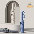 20 Bones Windproof Strong 105CM Reinforced Automatic Folding Umbrella for Men, Large Buckle Handle Wind and Water Resistant. 