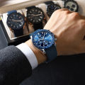 POEDAGAR Men Watch Fashion Sport Chronograph Silicone Quartz Watches Top Brand Luxury Waterproof Luminous Date Men's Wristwatch. 