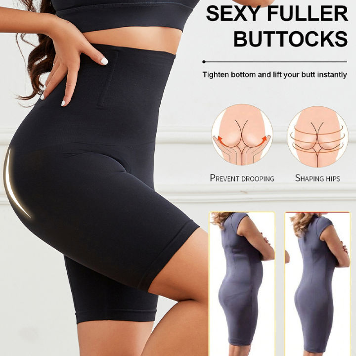 Shapewear%20for%20Women%20High%20Waist%20Trainer%20Panties%20Tummy%20Control%20Hip%20Butt%20Lifter%20Shorts%20Slimming%20Sheath%20Ladies%20Mid%20Thigh%20Body%20Shaper%20-%20Image%203