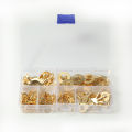 150pcs/set Round Terminal Block DJ431 O-type Lugs Terminals Cold-Pressed Connector Copper Tab Wiring Nose Combination Set New. 