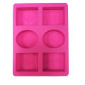 6 Holes 3D Silicone Soap Mold Soap Making Moulds Supplies Candle Form Resin Craft Home Decor. 