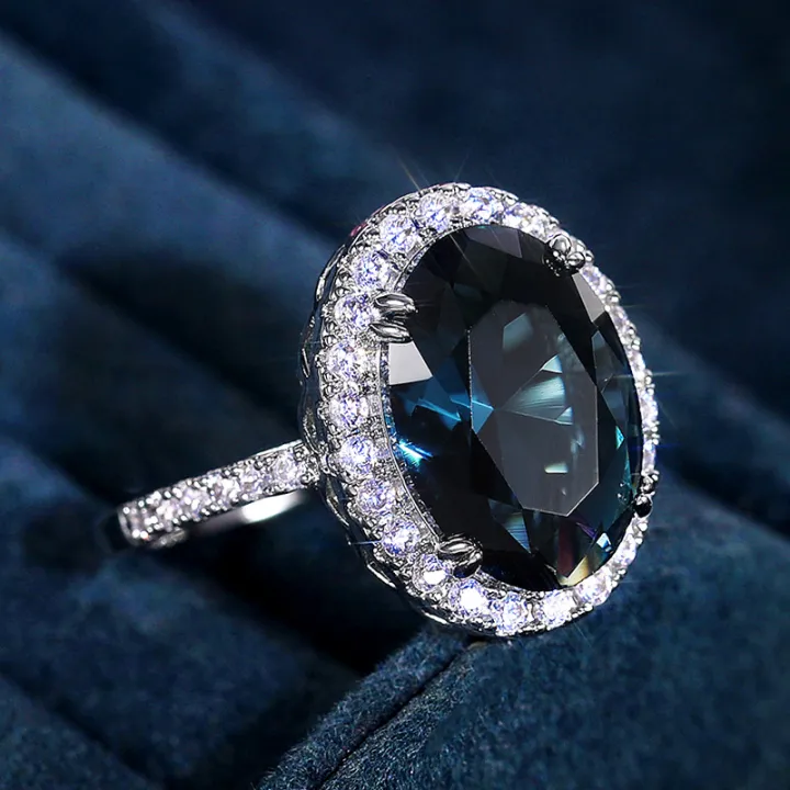 Huitan%20Charming%20Blue%20CZ%20Women%20Rings%20Wedding%20Party%20Accessories%20Bling%20Bling%20Graceful%20Bridal%20Eternity%20Ring%20Trendy%20Jewelry%20Wholesale%20-%20Image%204