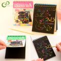 Scratch Art Colourful Note Book Drawing Pad Magic Painting Kid Creativity DIY. 