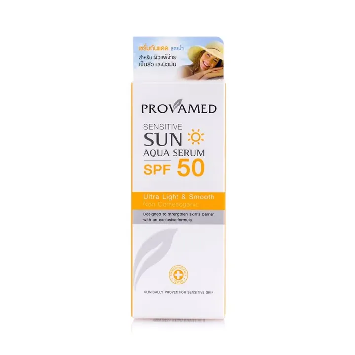 Provamed Sensitive Sun Aqua Serum SPF 50 PA +++-provava Sensitive Sun Aqua Serum SPF 50 PA +++ sunscreen (10 ml)