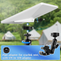 Starlink Bracket Adjustable 360° Rotation Grip Bracket for Starlink Mini Accessory Windproof Outdoor Satellite Antenna Bracket.