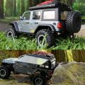 1/10 Scale RC Car Side Roof Top Tent Shade Awning Rain Canopy Sunshade for AXIAL SCX10 TRAXXAS TRX4 Crawler Camping Accessory.