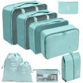 9Pcs Travel Storage Bag Travel Tote Organizer Bag Travel Organizer Cubes Travel Handbag Travel Pouches Travel Case Travelling Bags for Luggage Travel Vacuum Storage Bags. 