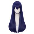 Deep blue long straight hair Active-style wig Sonoda Kai Cosplay Synthetic fiber Halloween party wig. 
