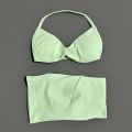 HISTELLO Gym Set 2 Piece Women Strappy Yoga Bra Top Workout Scrunch Shorts Sports Suit Fitness Clothes Seamless Yoga Set.