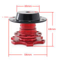 Universal Steering Wheel Quick Release Hub Boss Kit Wheel Hub Adapter For 6 hole Steering Wheel Hub. 