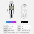 2xFor VW Golf mk3 mk4 mk5 mk6 3 4 5 6 Passat B5 B5.5 B6 B7 B8 CC Polo 6r Touran Caddy 2 LED Clearance Light Lamp W5W T10 Canbus.