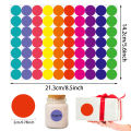 350-700pcs 10 Colors Colorful Dot Glue Stickers, Round Label Paper Round White Circle Round Code Sticker Self-adhesive Label.