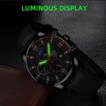 2PCS Set Fashion Mens Sports Watches Man Business Leather Bracelet Quartz Watch Luxury Men Casual Luminous Clock Reloj Hombre. 