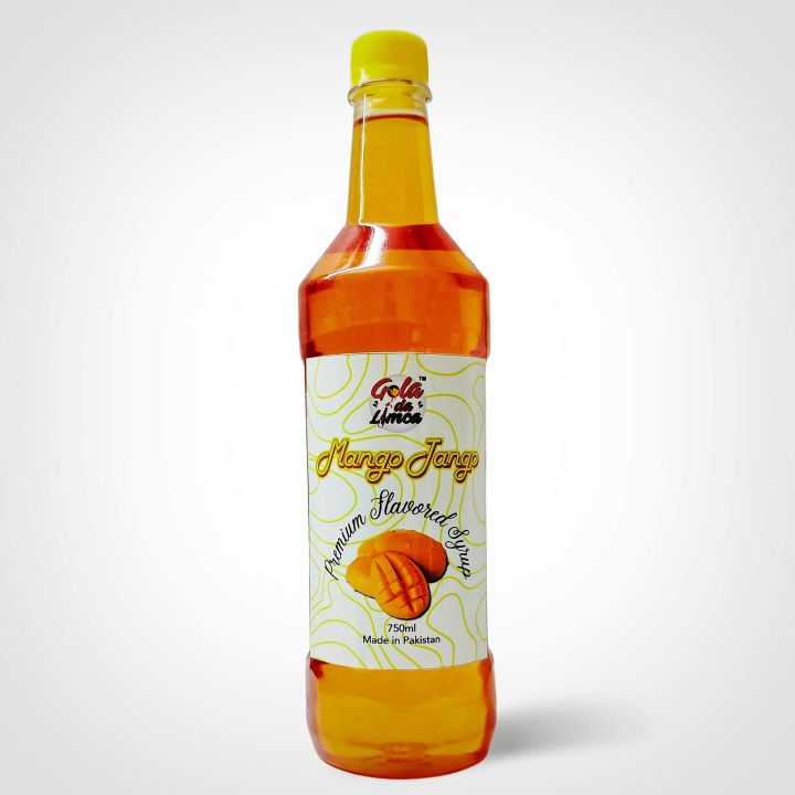 Mango Tango Syrup - Fresh Fruit Flavoring Syrup - Premium Flavored Syrup - Sharbat - 750ml - Gola Da Limca