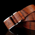 New men's belt korean fashion smooth buckle business casual belt fashion young men's trouser designer luxury brand belts. 