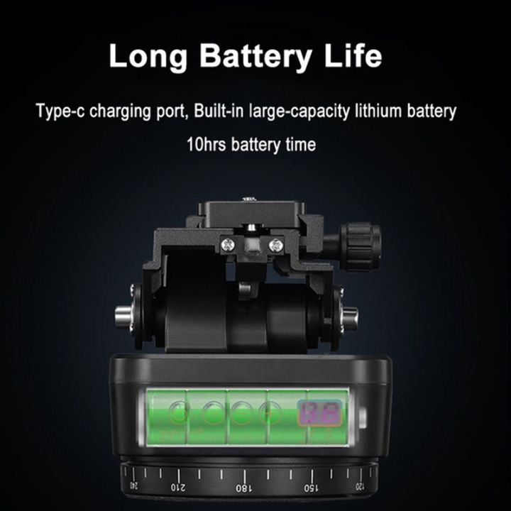 ZIFON%20YT1000%20Electronic%C2%A0Pan%20Tilt%C2%A0Head%20Panoramic%20Motorized%20Tripod%20Pan%20Tilt%C2%A0Head%C2%A0with%20Speed%20Adjustment%20for%C2%A0Camera%C2%A0and%20Smartphone%20-%20Image%202