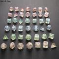 1Set Iridescent Glitter Polyhedral Dice Set for Tabletop Games DND D4 D6 D8 D10 D% D12 D20 For Board Game. 
