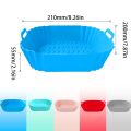 Air Fryer Silicone Liners Pot,Airfryer Basket Cooking Gadgets ,Reusable Baking Tray Non-stick Pizza Pan Oven Kitchen Accessories. 
