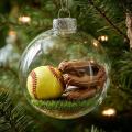Clear Plastic Christmas Ball Baseball Rugby Plastic Transparent Pendant Ball Christmas Tree Pendant Xmas Tree Decoration Cover. 