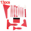 SEAMETAL 7/13pcs Car Wrapping Tools Kit Vinyl Scraper Cutter Film Squeegee Set Plastic Wrap Tool Car Window Tinting Accessories. 