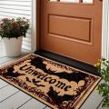 VIKAMA Halloween Carpet Bat Unwelcome Personality Carpet Door Mat Non-Slip Floor Mat Dark Series Outdoor Carpet Home Decoration.