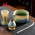 4PCS Japanese Matcha Set with Ceramic Bowl Bamboo Matcha Whisk Teaspoon Tea Sets Tea Lovers Tea-making Tools Accessories.