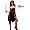 Pirate Cosplay Carnival Halloween Caribbean Pirates Couple Costume Captain Huntress Clubwear Play Suit Cosplay Fancy Party Dress. 