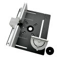Aluminum Router Table Insert Plate W/ Miter Gauge Guide and Bracket for Woodworking Benches Table Saw Trimming Engraving Machine. 