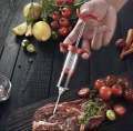 Food Grade PP Stainless Steel Needles Spice Set BBQ Meat Flavor Injector Kitchen Sauce Marinade Accessory. 