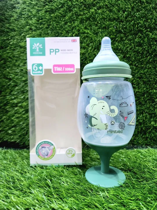 "Minitree%202-in-1%20Wide%20Neck%20Baby%20Feeding%20Bottle%20with%20Stand%20%E2%80%93%20Anti-Colic%20Nipple,%20BPA-Free,%20Soft%20Silicone%20Teat,%20330ml%20(11oz),%20Easy%20to%20Clean,%20Leak-Proof,%20Suitable%20for%20Newborns%20&%20Infants%20%E2%80%93%20Multiple%20Colors"%20-%20Image%207