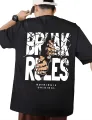 FARGO Break Rules  Printed  Cotton T-Shirt for Men. 