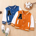 American Baseball Jersey Loose Plush Letters Embroidered New Casual Jacket Two-color Splicing Suitable for Autumn and Winter.