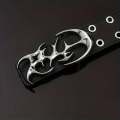 Genuine leather men belts fashionable retro trend belts for men jeans versatile rivet metal belt men. 