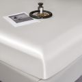 Satin Rayon Fitted Sheet Solid Color Mattress Cover With Elastic Band Bed Sheet High-End Home Hotel Bedding Fit Sheet. 