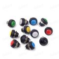 2 PCs mini push button switch waterproof round push button switch PBS-33B. 
