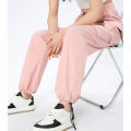 Big Size Female High Street Cargo Pants Lady Baggy High Waist Straight Leg Trousers Girls Classic Fashion Drawstring Pants. 