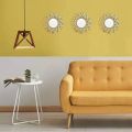 Aquarium decoration of glass mirror background wall 25cm 1 pc plastic painting sunburst mirror bathroom wall hanging drop ship. 
