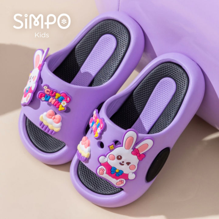 Cute%20Bunny%20Children's%20Home%20Slippers%20Girls'%20Summer%20Footwear%20Beach%20Sandals%20For%20Kids%20Thick%20Sole%20Soft%20Non-slip%20Home%20Bathroom%20Shoes%20-%20Image%202