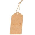 Brown Gift Tags with String Kraft Paper Card, 100pcs 7x4cm Luggage Tag Labels Craft Price Tags with Free 30 Meter Soft Twine Jute DIY (Brown). 