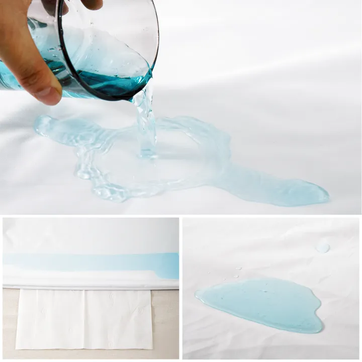2pcs%20Zippered%20Waterproof%20Pillow%20Cover,%20Oil-resistant%20Knitted%20Pillow%20Protector%20for%20Bed%20Sleeping%20Pillowcase%20-%20Image%205