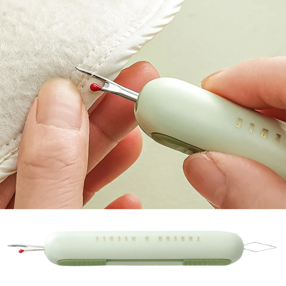 2-in-1 Needle Threader & Seam Ripper Tool, Threader Tool, 2 In 1 Needle Threader Seam Ripper Tool Threader Tool 2 In 1 Needle Threader Seam Ripper 2 In One Needle Thread 6pcs