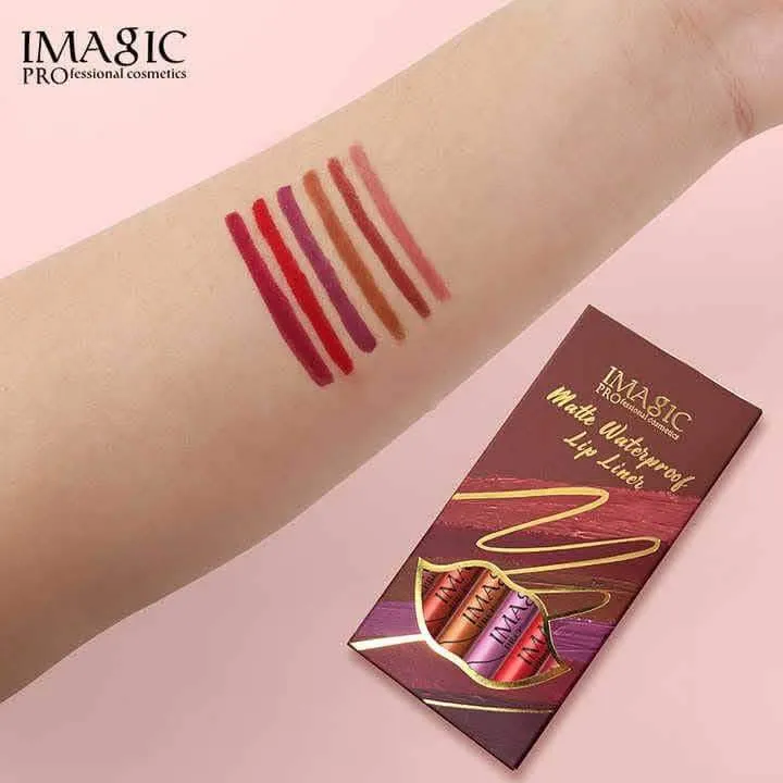 IMAGIC%20Lip%20Liner%20Pencil%20Set%206%20Color/Set%20Shape%20Sculpt%20Weightless%20Precise%20Liner%20with%20Blendable%20Texture%20Matte%20Soft%20lipstick%20makeup%20-%20Image%203