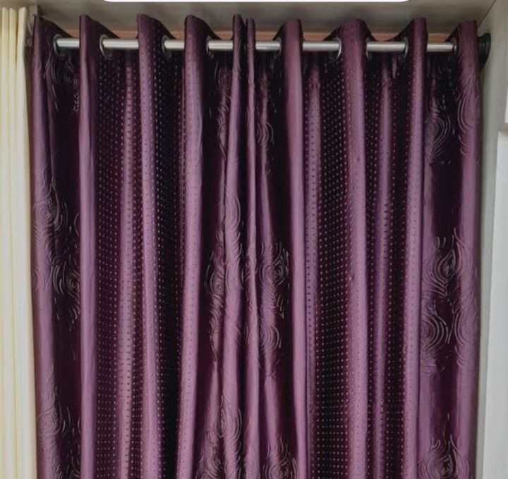 5%20%C3%97%207%20Feet%20Indian%20Embossed%20Curtain%20with%2010%20Rings%20For%202%20pc%20-%20Image%205