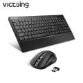 PC132a Wireless Keyboard And Mouse Combo 104-Keys Keyboard With Chiclet Keys Palm Rest And Mouse For PC Laptop. 