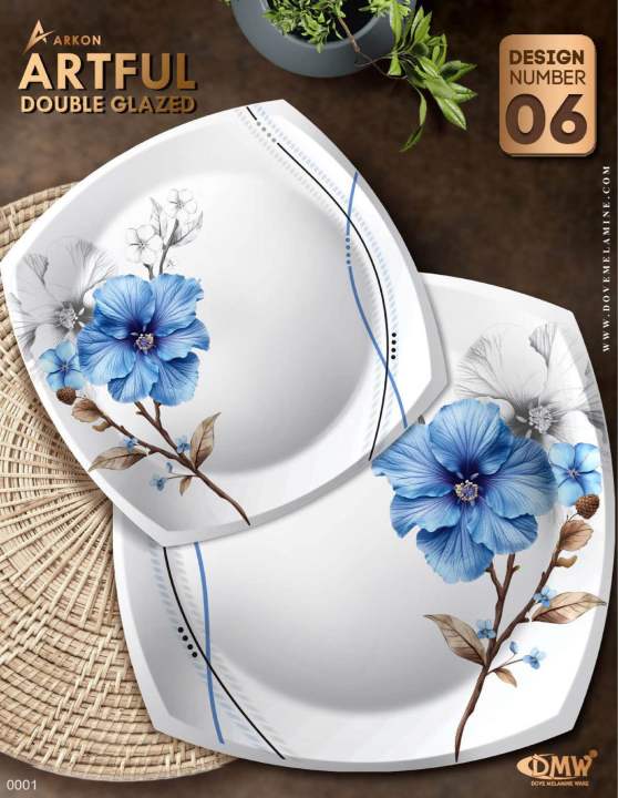 Dinner%20set%20Melamine%20by%20ARKON%20-Double%20glazed%20with%20a%20FREE%20TRAY%20SET%20and%20glass%20lids%20with%20crystal%20knobs%20-New%20and%20Enhanced-75pieces%20%20serves%208%20persons-Artful%20-%20Image%207