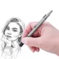 Metal Mechanical Pencil set with pencil grip Leads Art Drawing Student Office Supplies 0.5/0.7/0.9/2.0mm Automatic Pencil. 