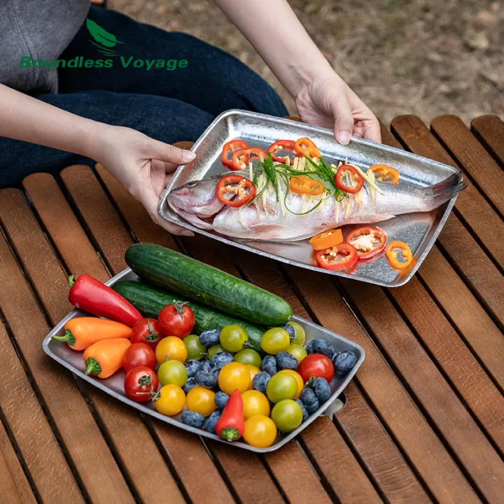 Boundless%20Voyage%20Titanium%20Square%20Dinner%20Plate%20Camping%20Tableware%20Serving%20Plate%20for%20Steak,%20Pasta,%20Pizza,%20Appetizer%20Ti1149T%20-%20Image%204